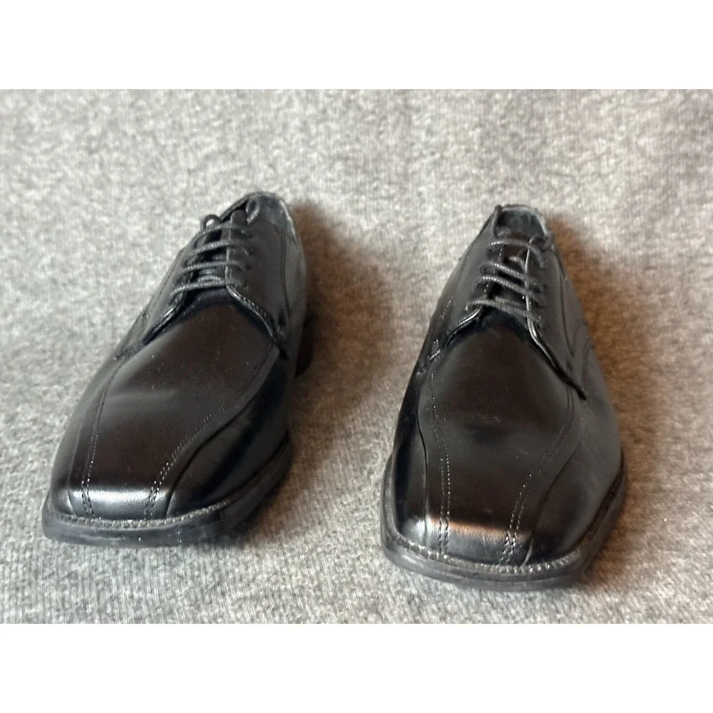 Stacy Adams Shoes Mens 10 M Black Leather Lace Up Dress Formal Classic Grandpa